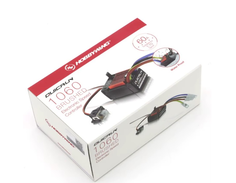 HobbyWing WP-1060 1/10 QuicRun 60A elektronický regulátor otáček voděduvzdorný