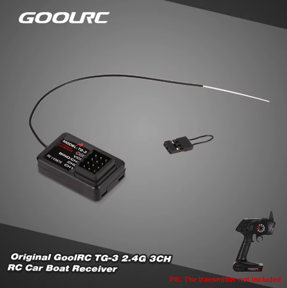 GoolRC TG-3 2.4GHz RC přijímač 3CH pro auta a lodě