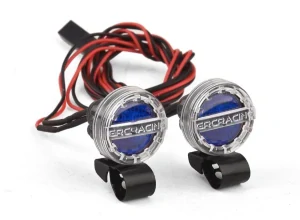 RC Retro světla LED reflektor GRC modré retro 16mm 2Ks