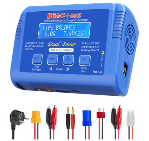 IMAX B6AC+ 80W 0,1~6A RC nabíječka baterií 15V 6A