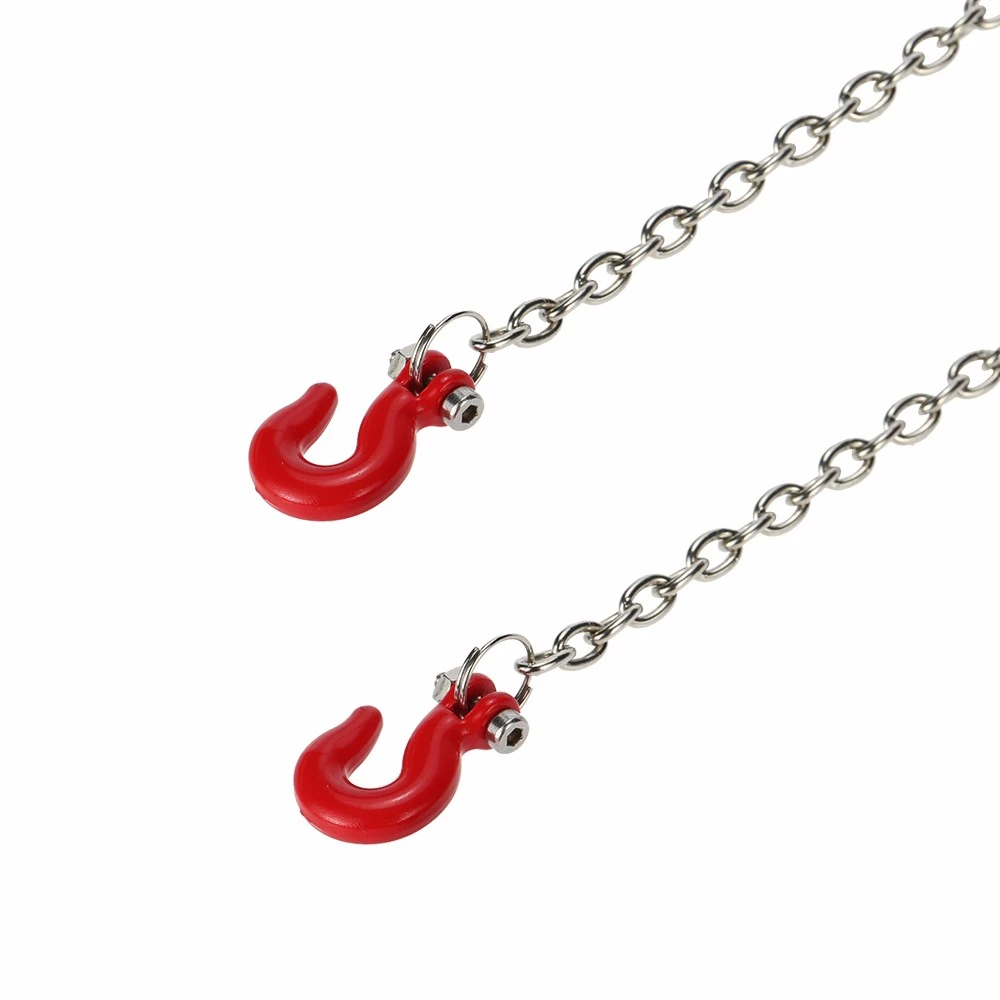 1:10 RC Crawler řetěz s háky červený