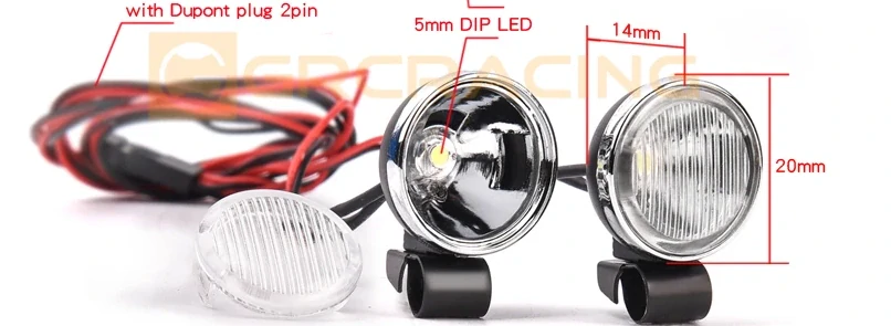 RC Retro světla  LED reflektor GRC B 20mm 2Ks