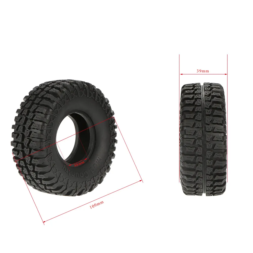Crawler pneumatiky 1:10 (1.9) 100mm  4Ks vč.molitanových vložek